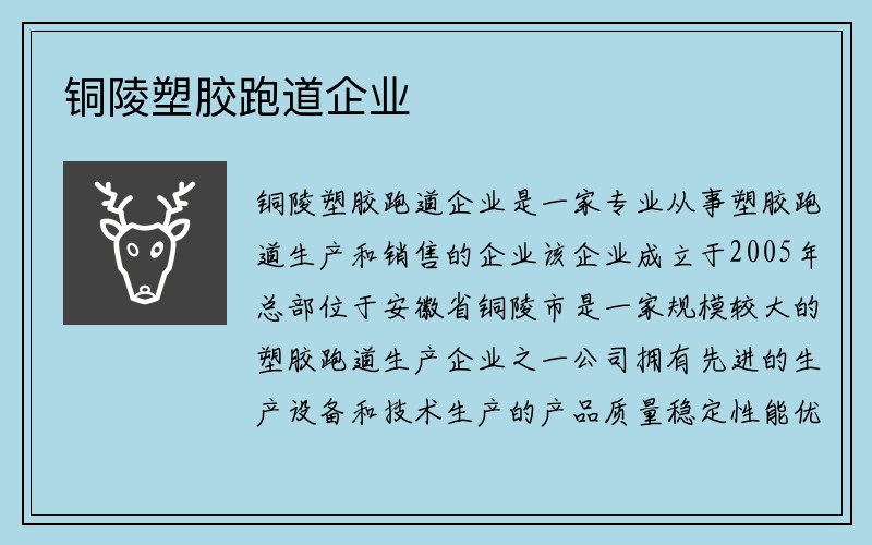 铜陵塑胶跑道企业